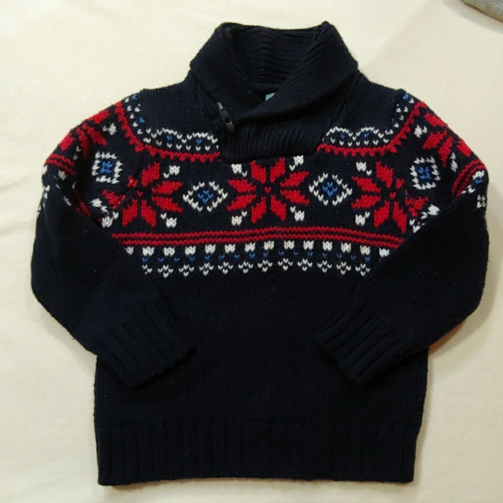 Baby gap holiday/fair isle boy sweater